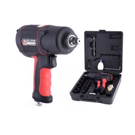 PNEUMATYCZNY KLUCZ UDAROWY FD-3600 KPL MAGNUM, 1/2" 1620 NM, CZERWONY, WALIZKA