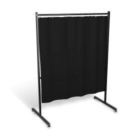 Parawan SOLID HD jednoczęściowy z kurtyną PVC wzmocnioną kol. czarny 1900mmx1450mm