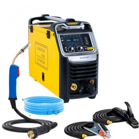Półautomat spawalniczy MAGNUM MIG 221 DUAL PULS SYNERGIA 4x4 MMA 200A/60%