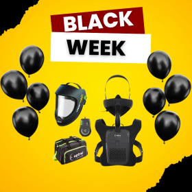 Przyłbica szlifierska Optrel Clearmaxx z Pakietem Swiss air BW