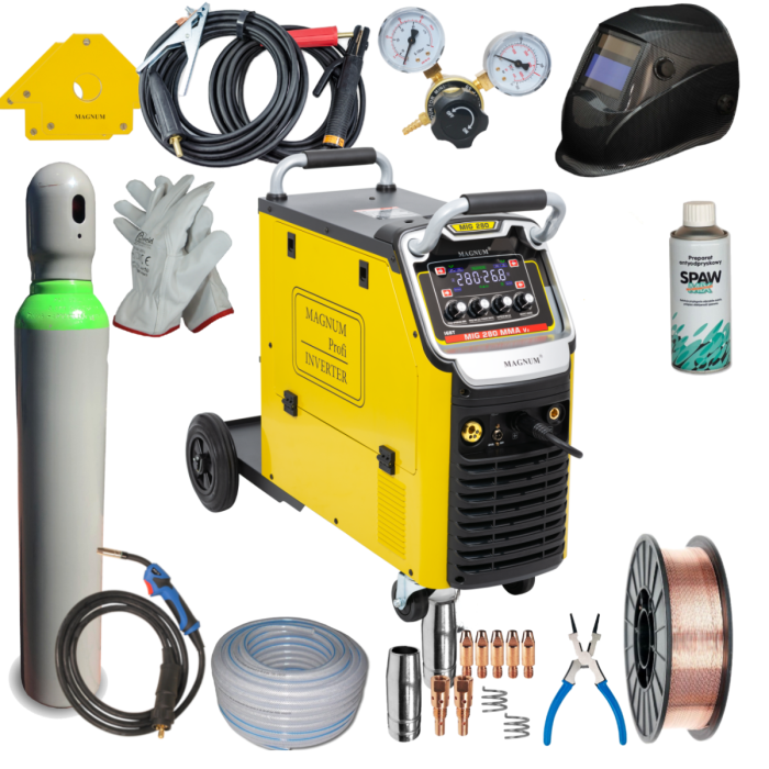Spawarka inwerterowa MIG/MAG MAGNUM 280 MMAV2 IGBT 300A Zestaw main product photo