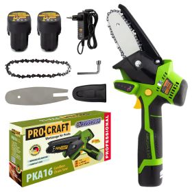 Akumulatorowa pilarka łańcuchowa Procraft PKA16 (plus 2 akumulatory)