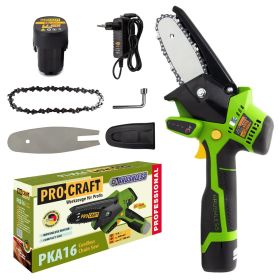 Akumulatorowa pilarka łańcuchowa Procraft PKA16 (plus 1 akumulator)