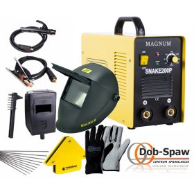 SPAWARKA MAGNUM SNAKE 200 P 200A 60% + ZESTAW