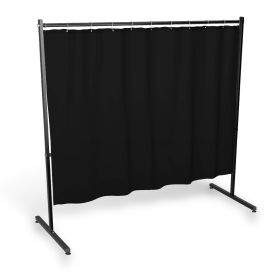 Parawan SOLID HD jednoczęściowy z kurtyną PVC wzmocnioną kol. czarny 1900mmx2700mm