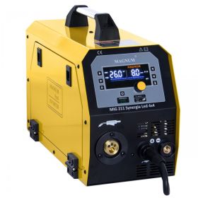 SPAWARKA INWERTEROWA MAGNUM MIG 211 SYNERGIA LED PODAJNIK 4X4 200A/60%
