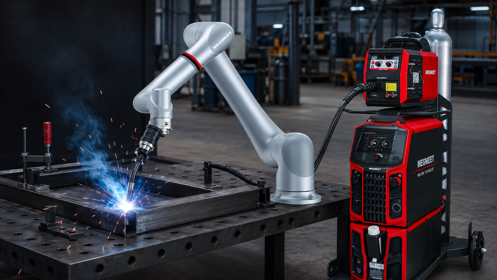 Megmeet aura12 Cobot zestaw spawalniczy